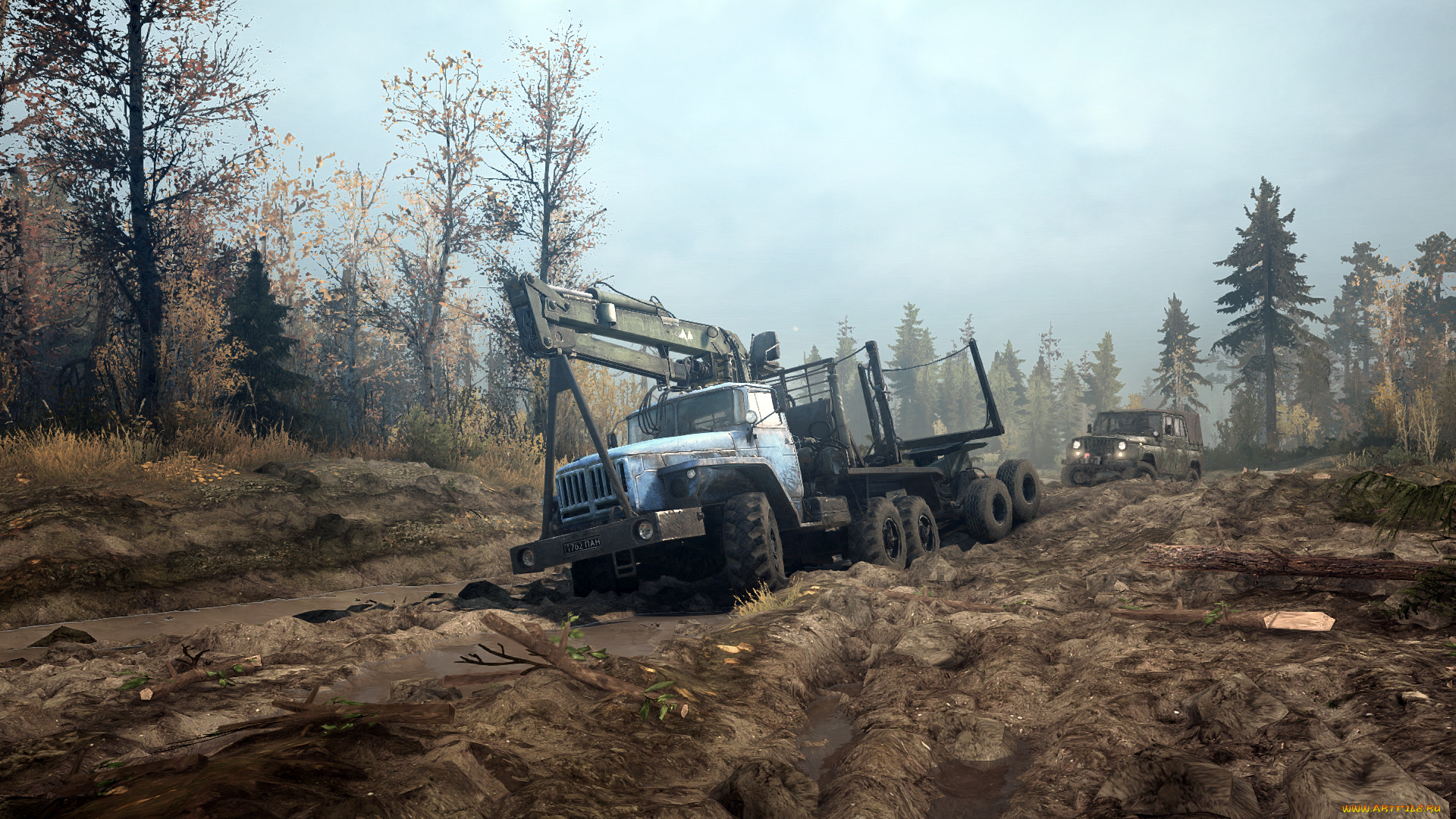 Обои SpinTires: Mudrunner Видео Игры SpinTires: Mudrunner, обои для  рабочего стола, фотографии spintires, mudrunner, видео игры, бездорожье,  симулятор, mudrunner Обои для рабочего стола, скачать обои картинки  заставки на рабочий стол.